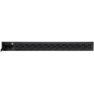 Tripp Lite by Eaton PDU1226 13-Outlets PDU - Basic - NEMA 5-20P - 13 x NEMA 5-1520R - 120 V AC - 1U - HorizontalVertical - PDU1226
