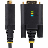 StarTechcom 3ft 1m USB to Null Modem Serial Adapter Cable COM Retention FTDI RS232 Changeable DB9 ScrewsNuts - Add a DB9 null 1P3FFCNB-USB-SERIAL