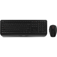 CHERRY GENTIX DESKTOP Wireless Desktop - USB Wireless RF - 104 Key - English US - Black - USB Wireless RF Mouse - Optical - 2000 dpi JD-7000EU-2