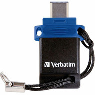 Verbatim Store n Go Dual 128GB USB 32 Gen 1 Type A  Type C Flash Drive - 128 GB - USB 32 Gen 1 Type A USB 32 Gen 1 Type 71275
