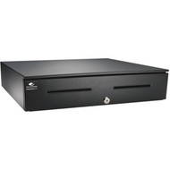 APG Cash Drawer 4000 Series Cash Drawer - 5 Bill - 5 Coin - 2 Media Slot - Solenoid 24V - Black JB320-BL1816-C