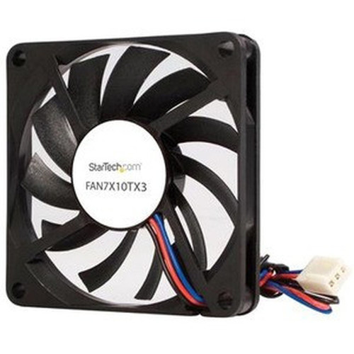 StarTech.com TX3 Dual Ball Bearing Replacement Fan - CPU Cooler fan - 70 mm - black - 70mm - 3500rpm 1 x Dual Ball Bearing (FAN7X10TX3)