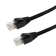 RJ45 Cat6 UTP Outdoor UV Direct Burial Cable - Black - 1ft