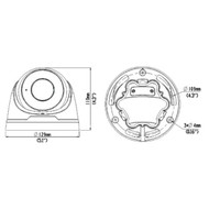 4MP Varifocal Turret IP Camera - 2812mm - Smart IR - IP67 Rated - White