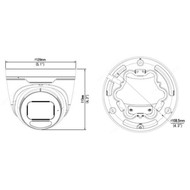 8MP Varifocal Turret IP Camera - 2812mm - Smart IR - IK10 IP67 Rated - White