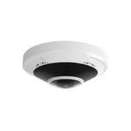 5MP Fisheye IP Camera - 14mm Fixed Lens - WDR - Microphone - IP66 IK10 Rated - White