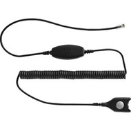 EPOS Low Sensitive Bottom Cable ED to RJ9 - Easy DisconnectRJ-9 Phone Cable for Headset Phone - First End 1 x RJ-9 Phone - Male - 1000841