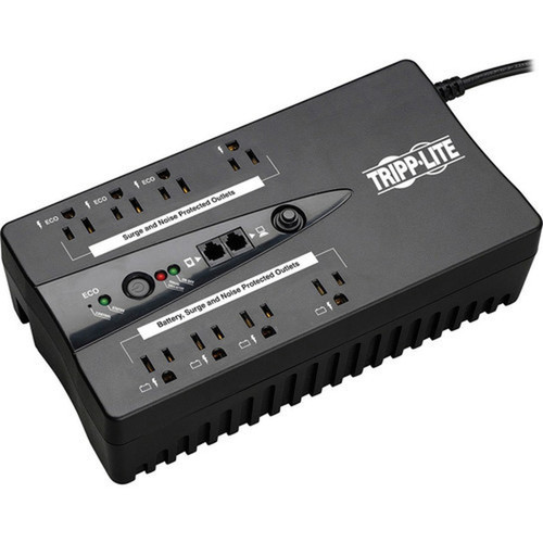 Tripp Lite ECO550UPS 550VA Desktop UPS - Desktop, Wall Mountable - 15 Hour Recharge - 1.20 Minute Stand-by - 120 V AC Input - 110 V V (ECO550UPS)