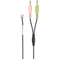 EPOS PC Connection Cable RJ9 to Dual 35mm CUIPC 1 - Mini-phoneRJ-9 Phone Cable for Phone PC - First End 1 x RJ-9 Phone - Male - 2 1000758