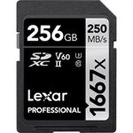 LEXAR  256GB Professional SDHC  SDXC 1667x UHS-II LSD256CBNA1667