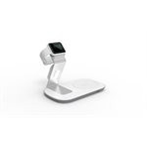 LAX Qi Certified Wireless Charger with Apple Watch Charging Stand-White (QIDOCK-WHT)