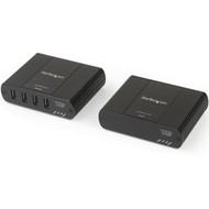 StarTechcom 4 Port USB 20 Extender Hub over Cat5e or Cat6 Ethernet Cable - 330ft100m Metal USB 20 Extender Kit - ESD Powered - 4 USB2004EXT2NA