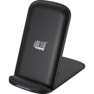 Adesso 10W Max Qi-Certified 2-Coil Foldable Wireless Charging Stand - 5 V DC Input - Input connectors USB - Overcharge Protection AUH-1020