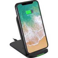 Adesso 10W Max Qi-Certified 2-Coil Foldable Wireless Charging Stand - 5 V DC Input - Input connectors USB - Overcharge Protection AUH-1020