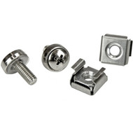 StarTechcom Rack Screws - 20 Pack - Installation Tool - 12 mm M5 Screws - M5 Nuts - Cabinet Mounting Screws and Cage Nuts - Install - CABSCRWM520