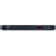 CyberPower PDU15M2F10R 12-Outlets PDU - Metered - NEMA 5-15P - 12 x NEMA 5-15R - 120 V AC - 1U - Vertical - Rack-mountable PDU15M2F10R
