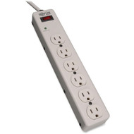 Tripp Lite Protect It Six-Outlet Surge Suppressor - 6 x NEMA 5-15R - 180 kVA - 1340 J - 120 V AC Input - 120 V AC Output - 6 ft TLM606HJ