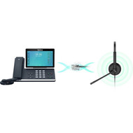 Yealink YHS34 Dual Headset - Stereo - Quick Disconnect - Wired - 32 Ohm - 20 Hz - 20 kHz - Over-the-head - Binaural - Supra-aural - ft YHS34 DUAL