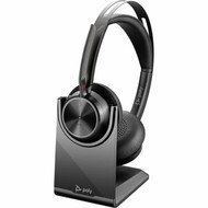 Poly Voyager Focus 2 USB-C-C Headset USB-CA Adapter - Siri Google Assistant - Stereo - USB Type C - WiredWireless - Bluetooth - ft 9T9J3AAAC3