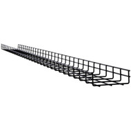 Tripp Lite by Eaton Wire Mesh Cable Tray - 150 x 50 x 3000 mm 6 in x 2 in x 10 ft 10 Pack - Cable Tray - Black Powder Coat - 10 SRWB6210STR10