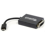 Plugable USB 31 Type-C to DVI Adapter - 1 Pack - USB 31 Type C - 1 x DVI Video Female - 2560 x 1440 Supported USBC-DVI