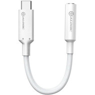 ALOGIC Elements PRO 10cm USB-C to 35mm Audio Adapter - White - 39 Mini-phoneUSB-C Audio Cable for Audio Device Phone Tablet - 1 ELPC35A-WH