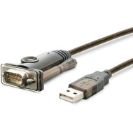 Plugable USB to Serial Adapter Compatible with Windows Mac Linux - 2 ft SerialUSB Data Transfer Cable for PDA GPS Router Modem PL2303-DB9