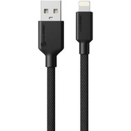 ALOGIC Elements PRO USB-A to Lightning 1m Cable - Black - 33 ft LightningUSB Data Transfer Cable for iPhone iPad iPod - First End ELPA8P01-BK