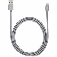 iStore Lightning Charge 4ft 12m Braided Cable Space Gray - 4 ft LightningUSB Data Transfer Cable for Computer Power Adapter - ACC994CAI