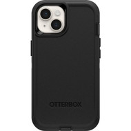 OtterBox Defender Rugged Carrying Case Holster Apple iPhone 13 iPhone 14 - Black - Tear Resistant Scrape Resistant Dirt Bump Wear 77-88373