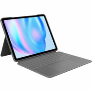 Logitech Combo Touch KeyboardCover Case for 13 Apple iPad Air 13 2024 Tablet - Oxford Gray - Scuff Resistant Scratch Resistant - 920-012608