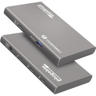 Plugable USB4 Hub 5-in-1 Thunderbolt 4 Hub with 60W Charging Single 8K or Dual 4K Display - 5-in-1 USB4 Hub with 60W charging 3x  USB4-HUB3A