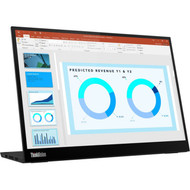 Lenovo ThinkVision M14d 14 Class LCD Monitor - 1610 - Raven Black - 14 Viewable - In-plane Switching IPS Technology - WLED - 2240 63AAUAR6US