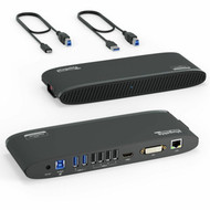 Plugable USB 30 Universal Laptop Docking Station for Windows and Mac - Dual Monitor HDMI and DVIHDMIVGA Gigabit Ethernet Audio UD-3900H