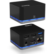 Plugable Docking Station - for NotebookDesktop PC - USB 31 Gen 1 Type C - 4K - 3840 x 2160 2560 x 1440 1920 x 1080 - 2 x USB 20 UD-CUBE