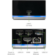 Plugable Docking Station - for NotebookDesktop PC - USB 31 Gen 1 Type C - 4K - 3840 x 2160 2560 x 1440 1920 x 1080 - 2 x USB 20 UD-CUBE