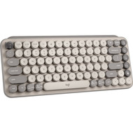 Logitech Pop Keys - Mist - Wireless Connectivity - Bluetooth - 8 Emoji Menu Hot Keys - ChromeOS - Notebook Tablet Mobile Phone - 920-011232