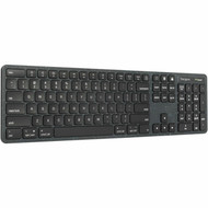 Targus Full-Size Wireless EcoSmart Keyboard - Wireless Connectivity - BluetoothRF - 240 GHz - 104 Key - Windows macOS iPadOS iOS AKB873US