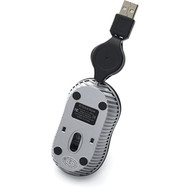 Verbatim Mini Travel Optical Mouse Commuter Series - Black - Optical - Cable - Black - 1 Pack - USB - Scroll Wheel - 3 Buttons 98113