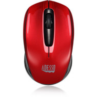 Adesso iMouse S50R - 24GHz Wireless Mini Mouse - Optical - Wireless - Radio Frequency - 240 GHz - Red - USB - 1200 dpi - Scroll - 3 IMOUSE S50R