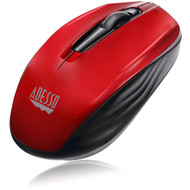 Adesso iMouse S50R - 24GHz Wireless Mini Mouse - Optical - Wireless - Radio Frequency - 240 GHz - Red - USB - 1200 dpi - Scroll - 3 IMOUSE S50R