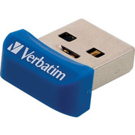Verbatim 16GB Store n Stay Nano USB 30 Flash Drive - Blue - 16 GB - USB 32 Gen 1 Type A - Blue - Lifetime Warranty - 1 Each 98709