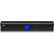 Adesso Xtream S6 20 Portable Bluetooth Sound Bar Speaker - 20 W RMS - Black - 160 Hz to 18 kHz - USB - 1 Pack XTREAM S6