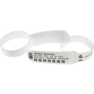 Zebra Z-Band UltraSoft 4000D Thermal Label - 1 Width x 11 Length - Permanent Adhesive - Direct Thermal - White - Polypropylene -  10018856