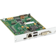 Black Box KVM Console - 1 x Network RJ-45 - 2 x USB - 1 x DVI - Plug-in Card ACX1MR-DHID-C
