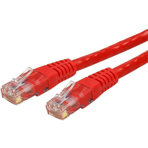 StarTech.com 5 ft Red Molded Cat6 UTP Patch Cable - ETL Verified - Category 6 - 5 ft - 1 x RJ-45 Male Network - 1 x RJ-45 Male Network (C6PATCH5RD)