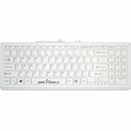 Seal Shield Cleanwipe Keyboard - Cable Connectivity - USB 30 Interface - LED - English US - PC - Scissors Keyswitch - White SSWKSV101PRO