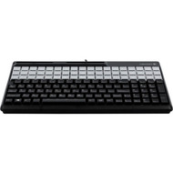 CHERRY SPOS QWERTY Keyboard - 135 Keys - QWERTY Layout - 54 Relegendable Keys - Magnetic Stripe Reader - USB - Black G86-61410EUADAA