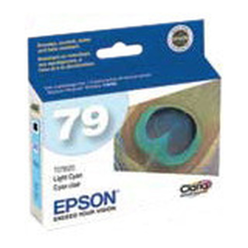 Epson Claria No. 79 Ink Cartridge - Light Cyan - Inkjet - 810 Pages - 3 / Pack (T079520-K)