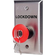 SDC Small Mushroom Button Switches - for Alarm Emergency Door Access Control Device - Stainless Steel 432KLDUR